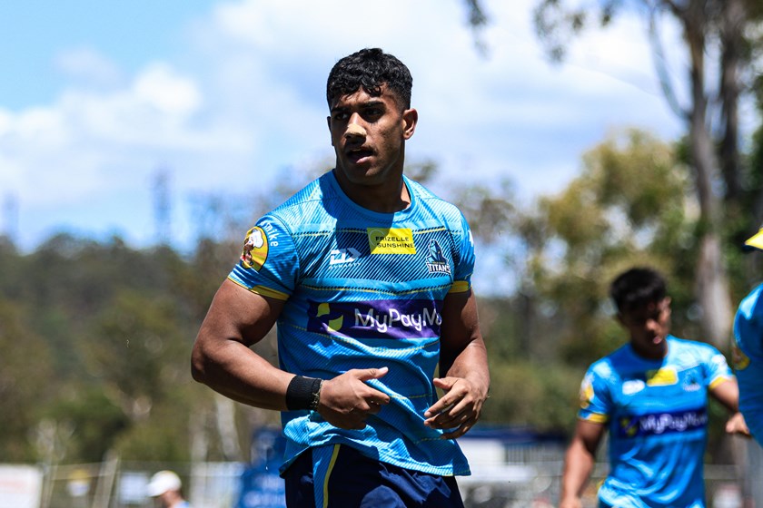 Alofiana Khan-Pereira was a high-flyer for the Burleigh Bears last season, scoring 25 tries in 19 matches. Photo: Gold Coast Titans