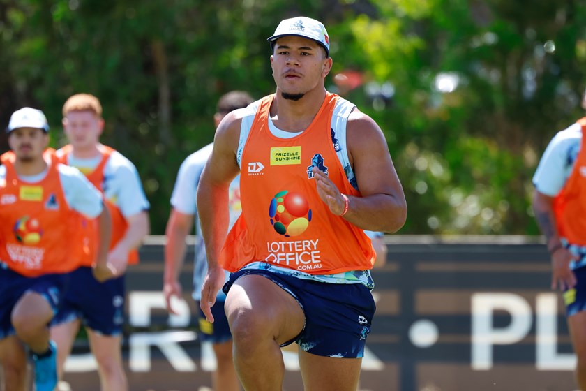 Josiah Pahulu is aiming to make his NRL debut in 2024.