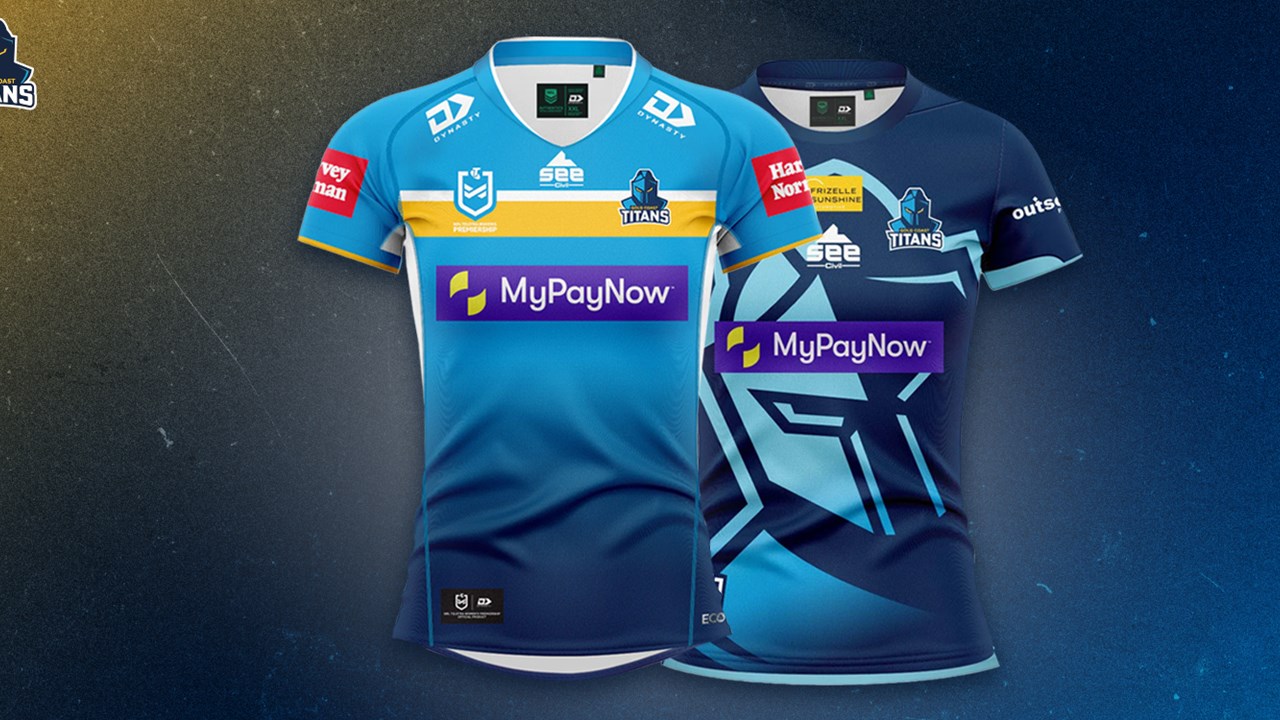 Titans release new 2023 home jersey : r/nrl