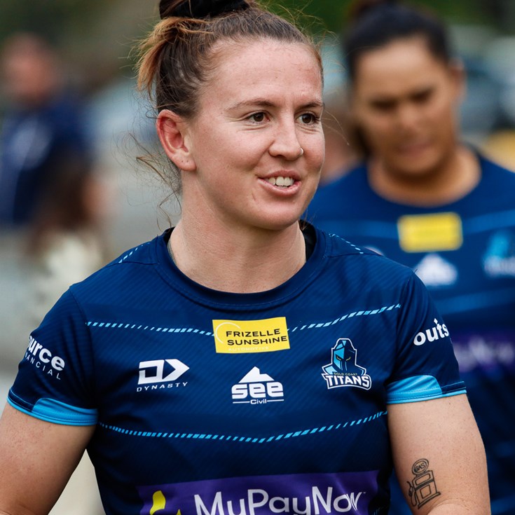 Official Telstra Women's Premiership profile of Karina Brown for Gold Coast  Titans Women