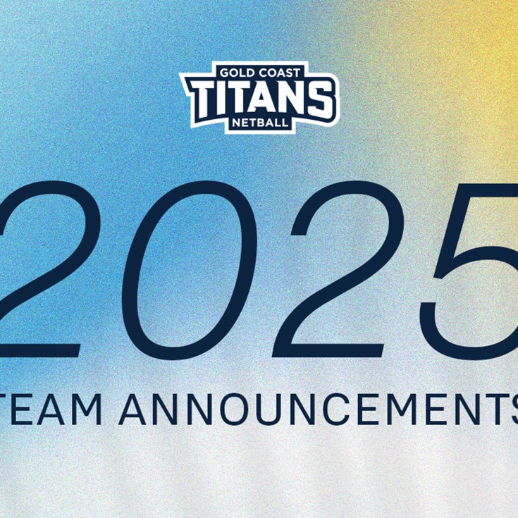 Titans announce 2025 Sapphire & Ruby squads