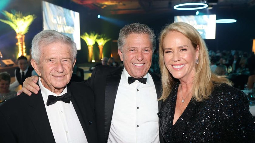 James Frizelle, Brett Frizelle and Rebecca Frizelle at the Gold Coast Business Excellence Awards 2024 Gala.