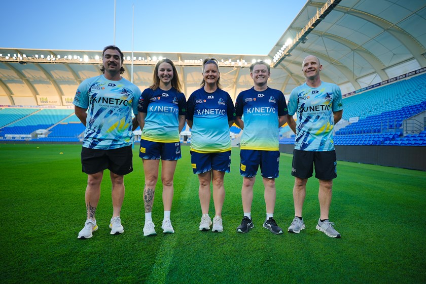 Polly Thornton (middle) has been an integral part of the Titans Leagueability program.