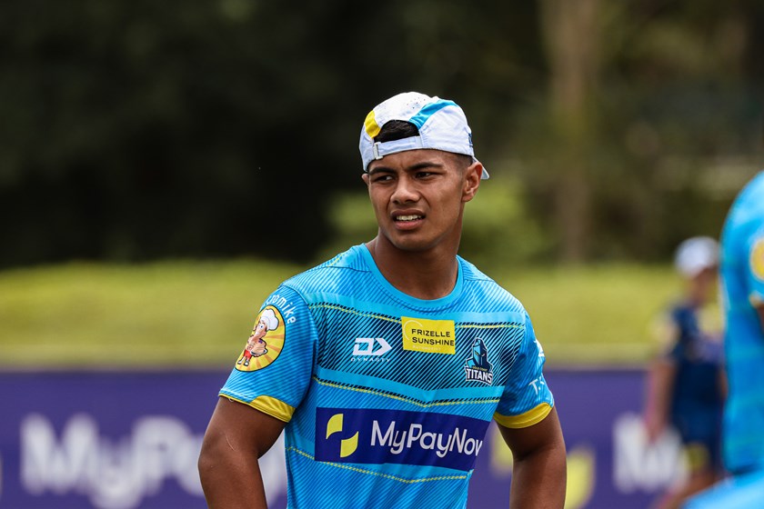 Teenage sensation Keano Kini. Photo: Gold Coast Titans