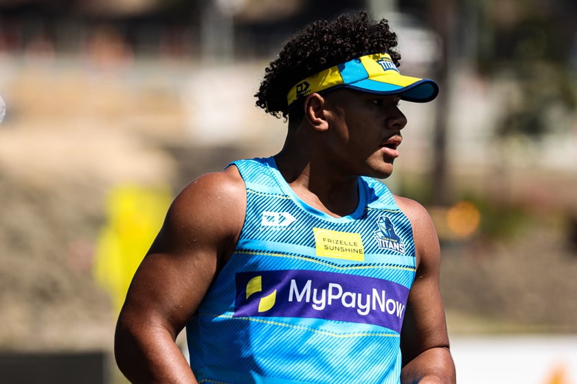 18-year-old young gun Josiah Pahulu. Photo: Gold Coast Titans