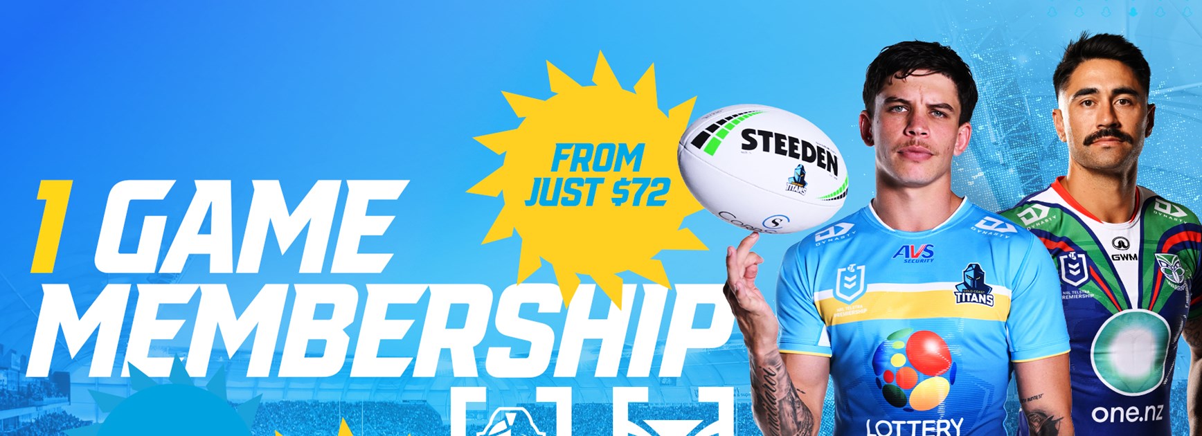 Get the best seats for Titans v Warriors as a 1-Game Member