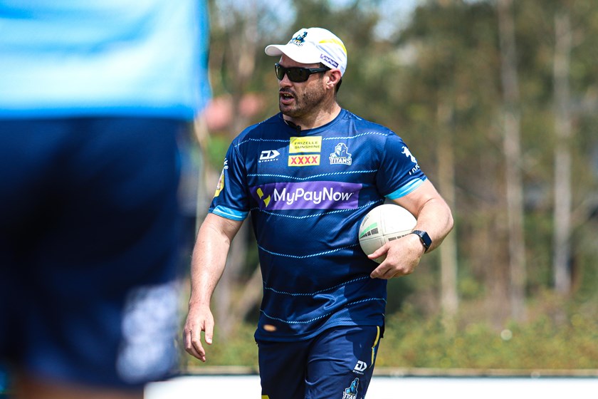 White during the Titans pre-season at Parkwood. Photo: Gold Coast Titans