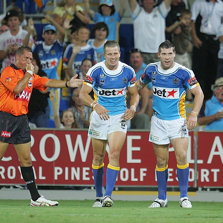 Moments in Time: Round 1, 2008, Atkins scores four on debut